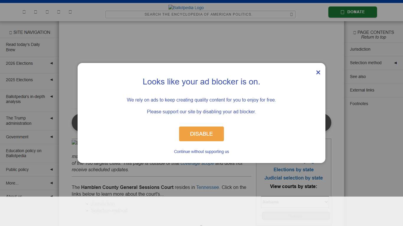 Hamblen County General Sessions Court, Tennessee - Ballotpedia